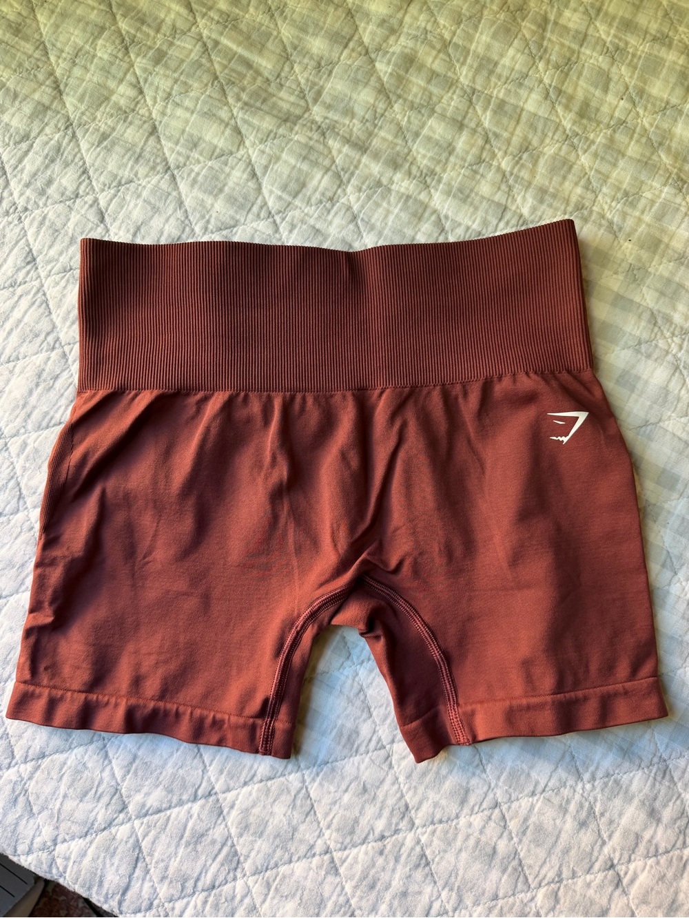 Gymshark Rust High-Waist Seamless Bike Shorts